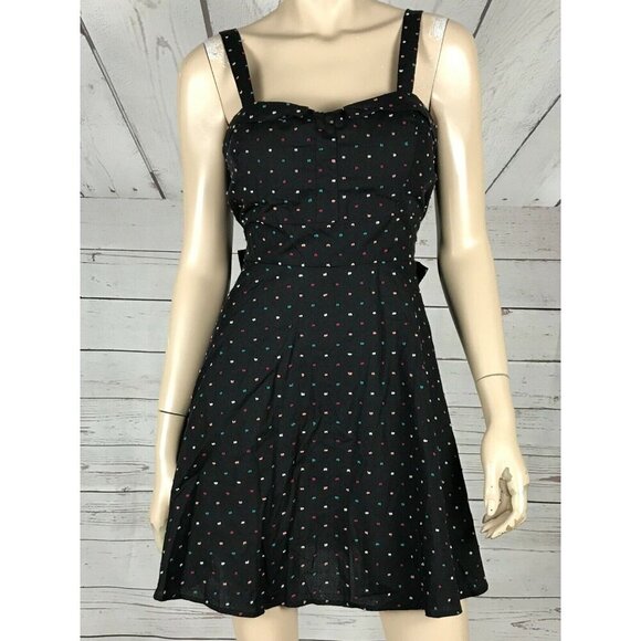 HEART SOUL Colorful Polka Dot Cotton Dress NWT L - Picture 1 of 15